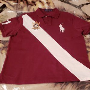 Polo Ralph Lauren Big Pony Crest Custom Slim Fit Polo Shirt #1 Men’s Large